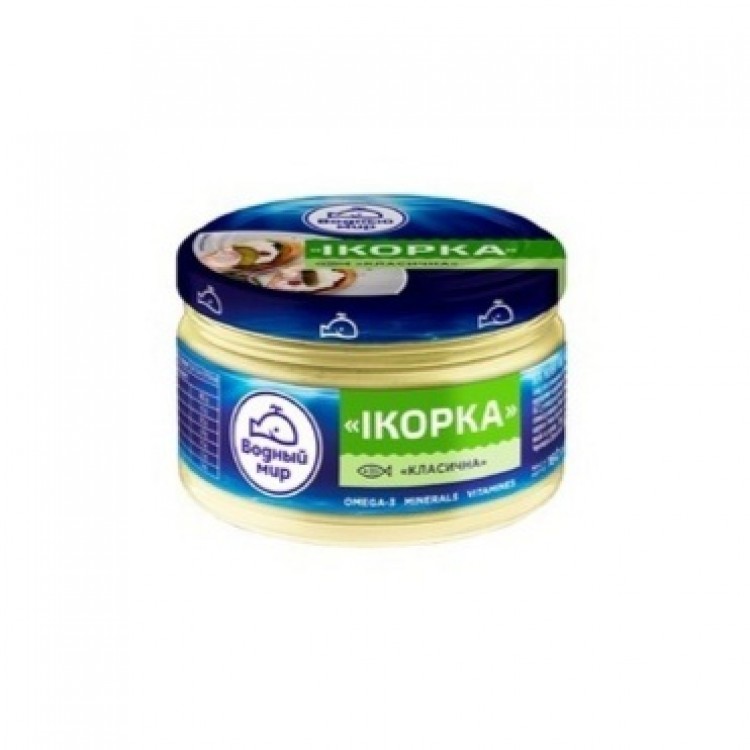 "Икорка" классическая. Упаковка: 160г. Цена за 1упак - 36грн.